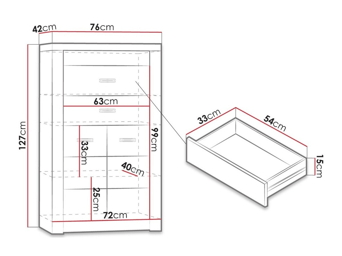 Komoda Serfeno 103 (Jesen)