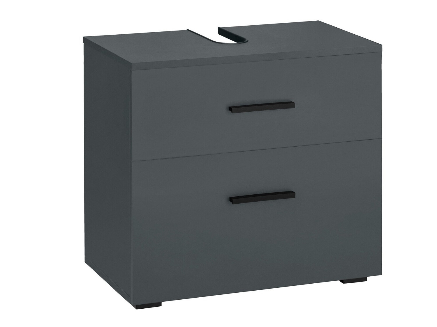 Prostostoječa kopalniška omarica za umivalnik Larlori 100 (Antracit)