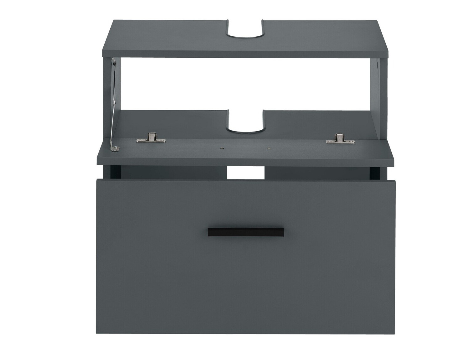 Prostostoječa kopalniška omarica za umivalnik Larlori 100 (Antracit)