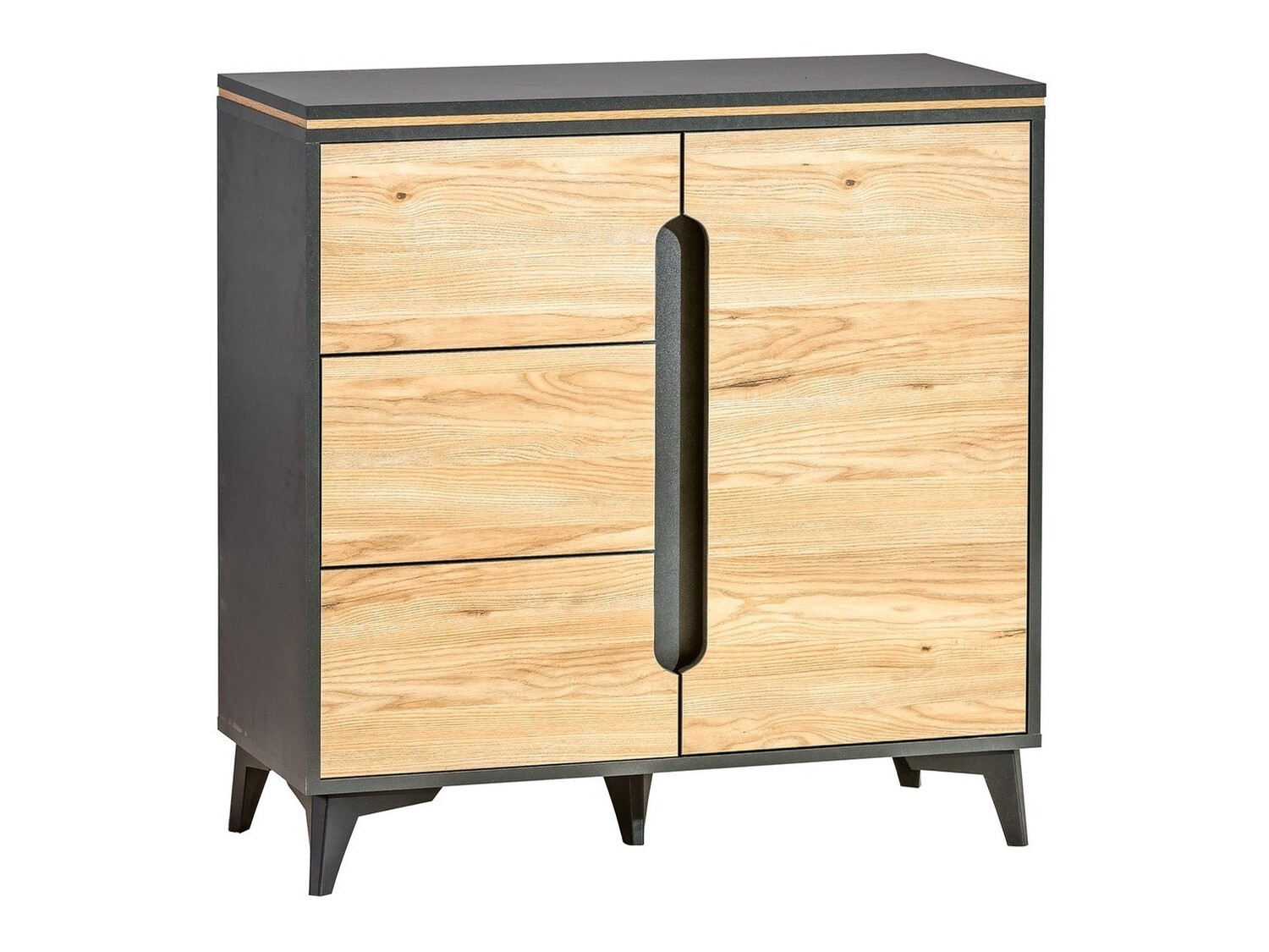 Dnevni prostor Ogden H112 (Temno siva + Svetel les)