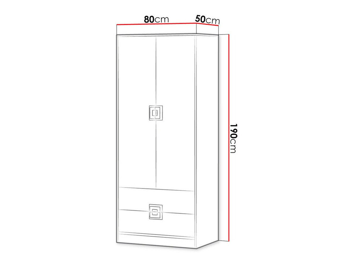 Garderobna omara Balvire 102 (Lahki hrast + Bela + Roza)