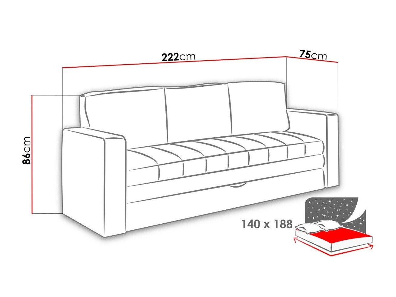 Oblazinjeno pohištvo Tivdalu 120 (Gomez 12 + Gomez 06)