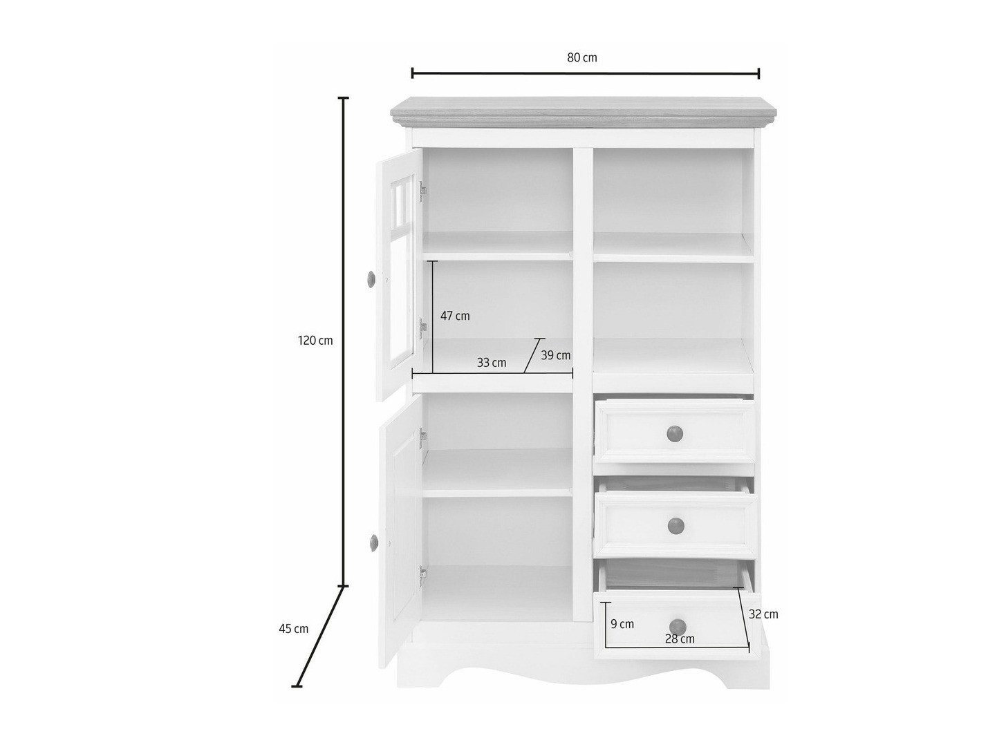 Komoda Fentivo 104 (Bor)