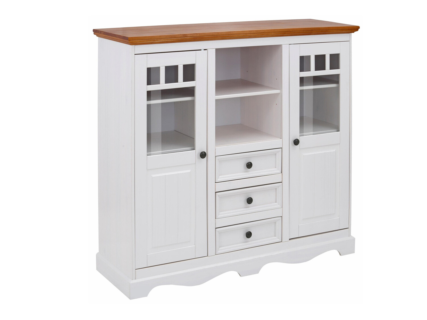 Komoda Fentivo 108 (Bela + Medeni hrast)