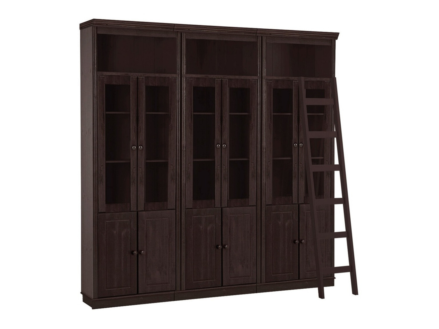 Komplet polic Saltoro 130 (Temno rjava)