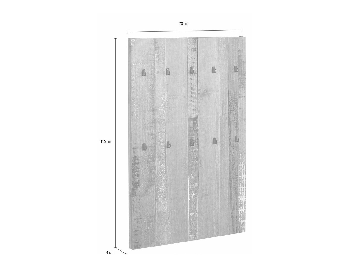 Obešalnik Denton 220 (Starano bela)
