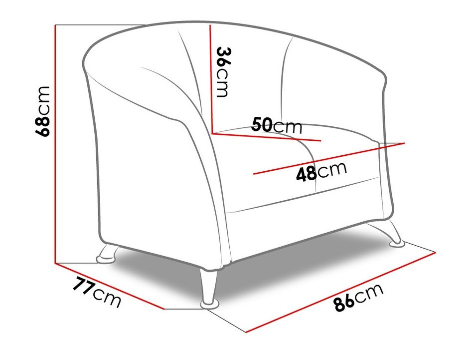 Fotelj Velum (Soft 010)