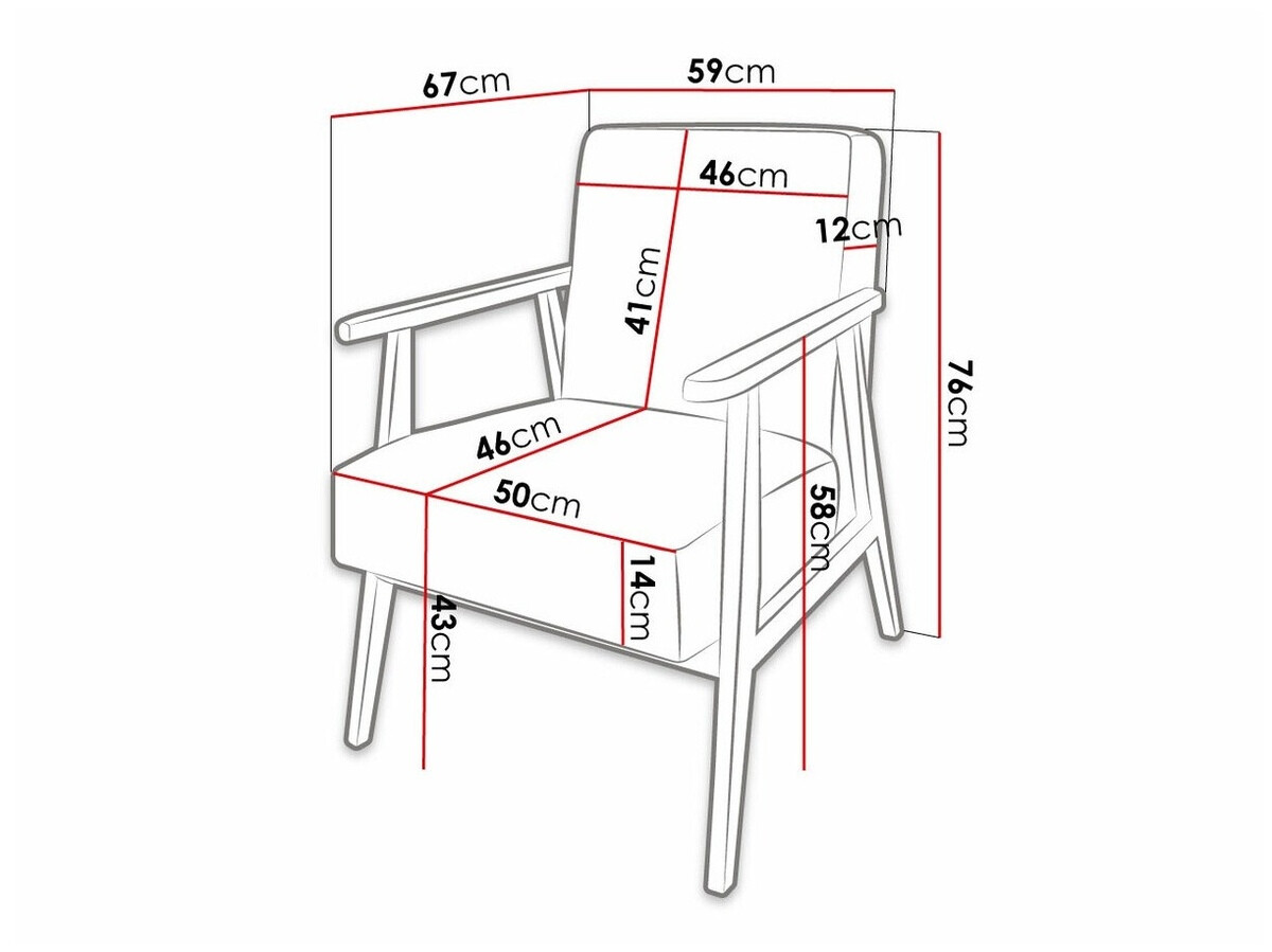 Fotelj Clovis 100 (Magic Velvet 2258)