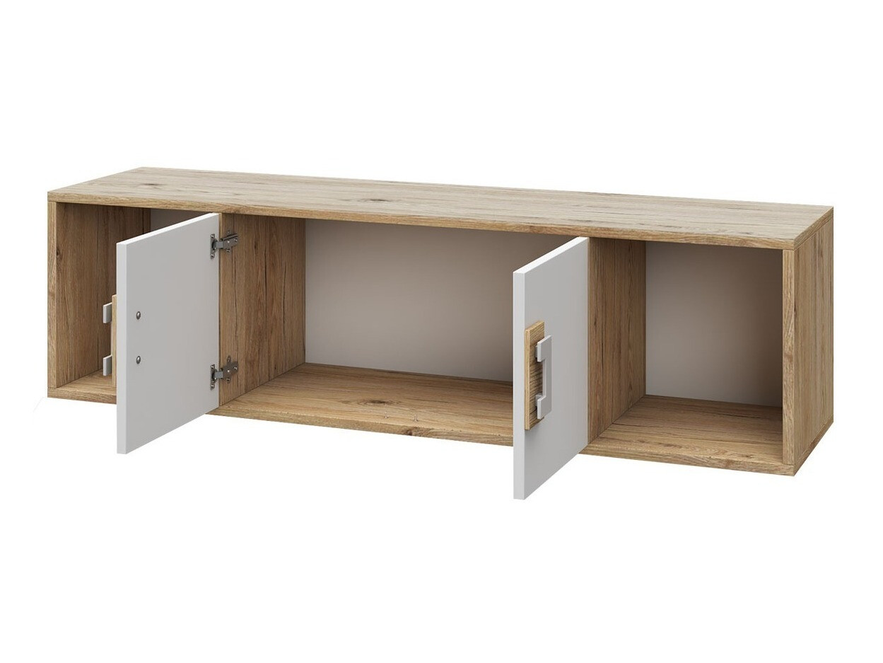 Komplet pohištva za otroško sobo Balvire 116 (Lahki hrast + Bela + Turkizna)