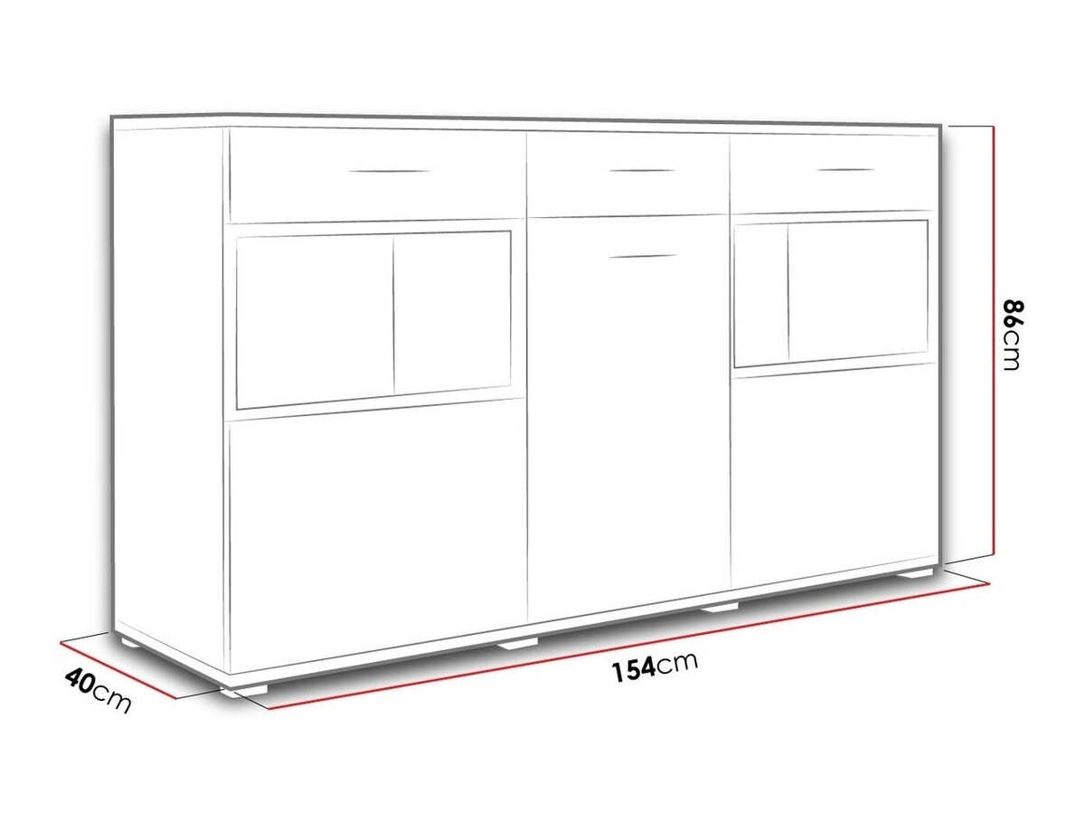 Komoda Tucson 110 (Bela)