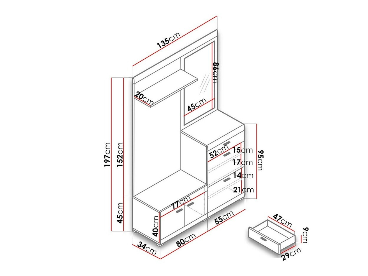 Komplet za predsobo Solacar