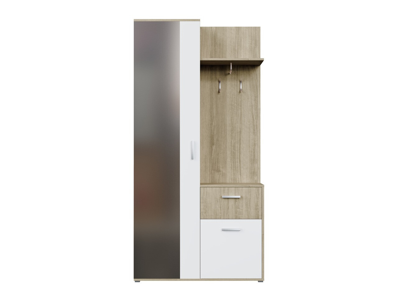 Komplet za predsobo Stanton 103 (Sonoma hrast + Bela)