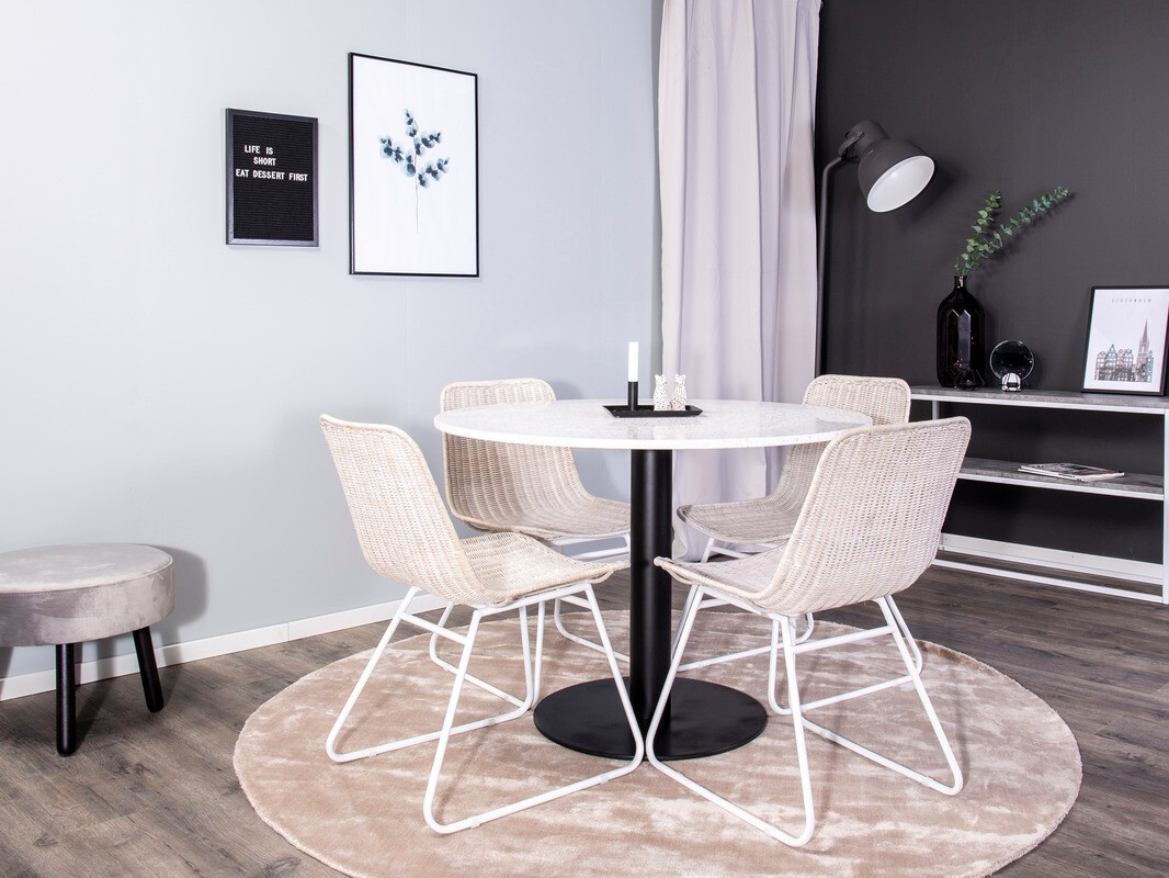 Miza Dallas 192 (Bela + Črna)