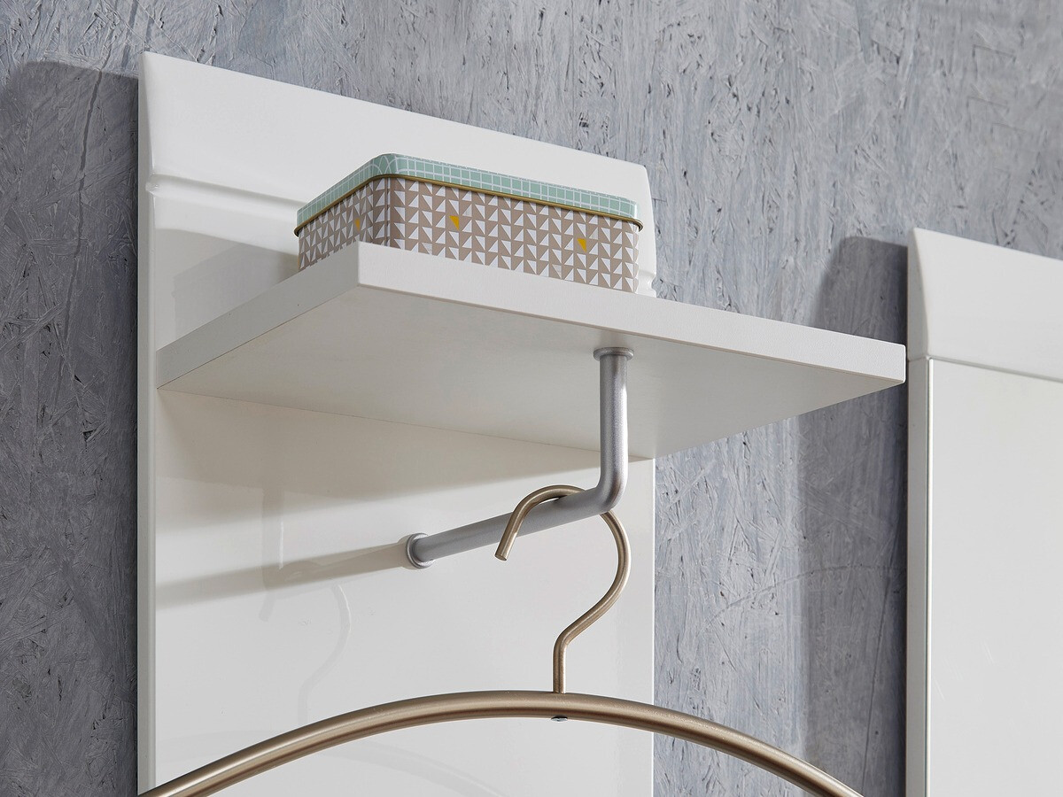 Obešalnik Livromu 104 (Sijaj bela)