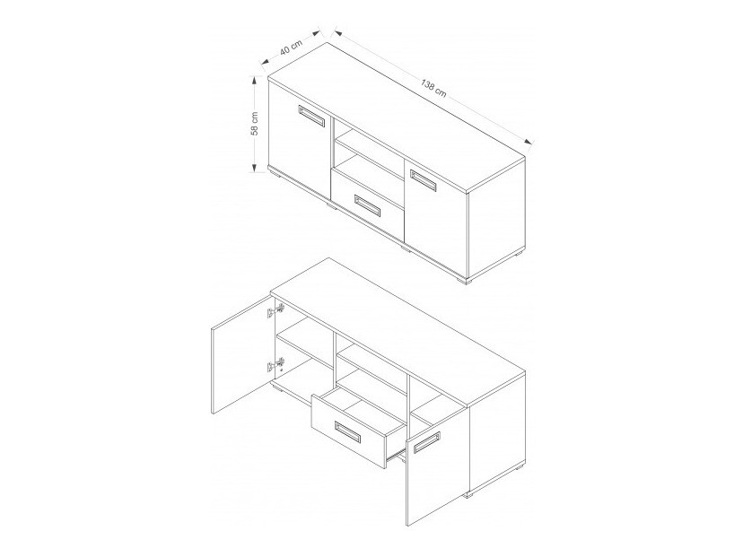 TV-omarica Elicavo 102 (Bela)