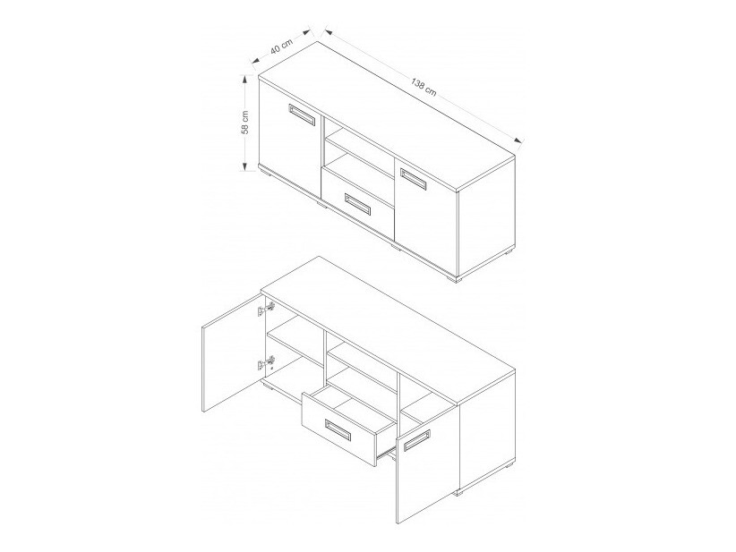 TV-omarica Elicavo 102 (Wenge)