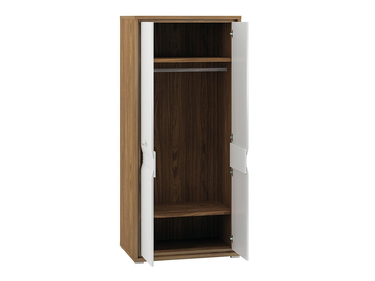 Garderobna omara Madison H100 (Sijaj bela)