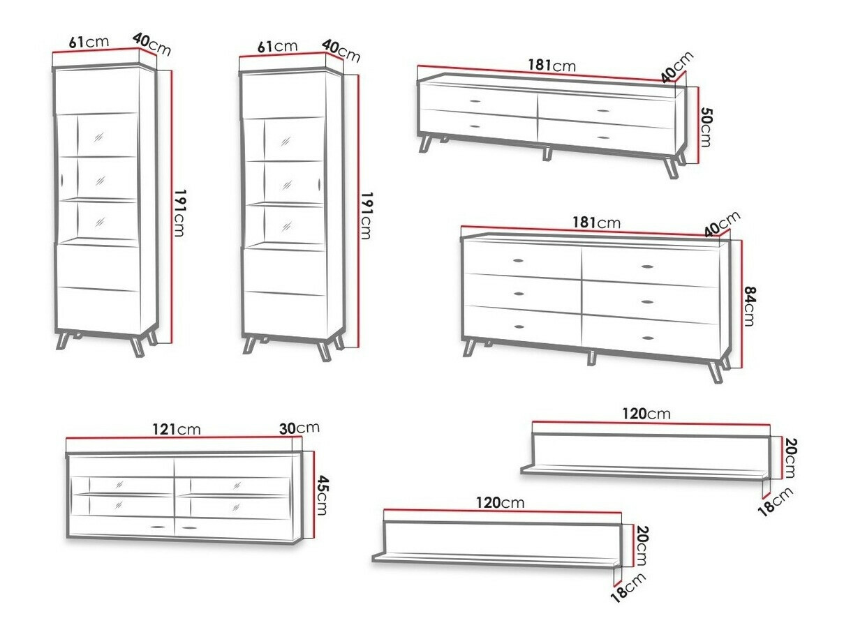 Komplet za dnevno sobo Talsere 112