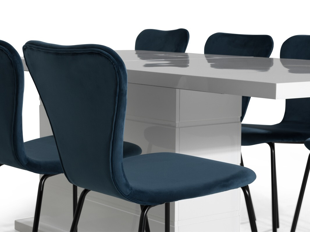 Jedilniški komplet Scandinavian Choice 765 (Modra + Črna)