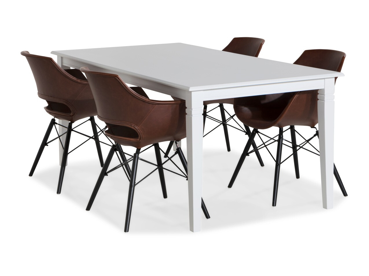 Jedilniški komplet Scandinavian Choice 771 (Rjava + Črna)
