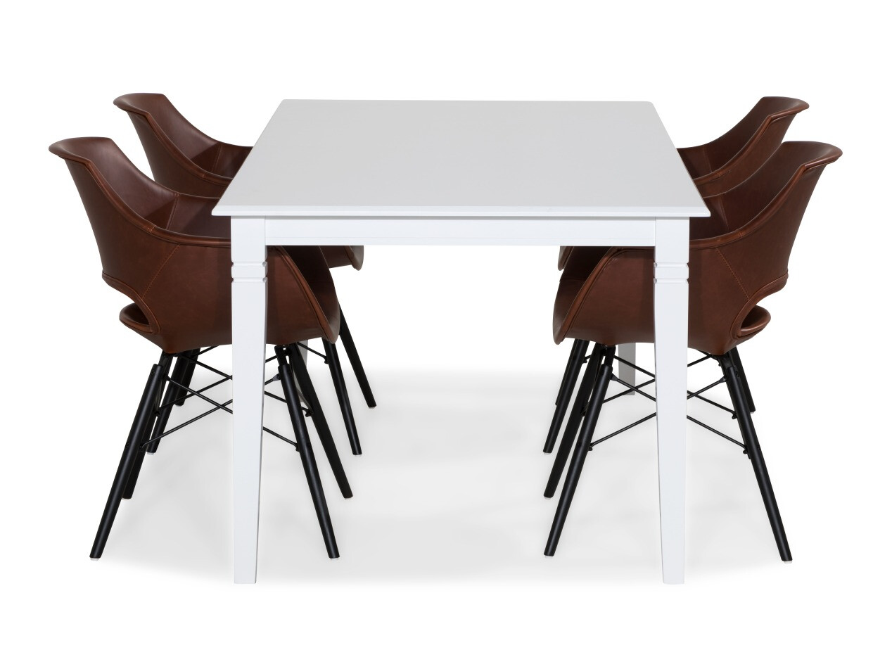 Jedilniški komplet Scandinavian Choice 771 (Rjava + Črna)