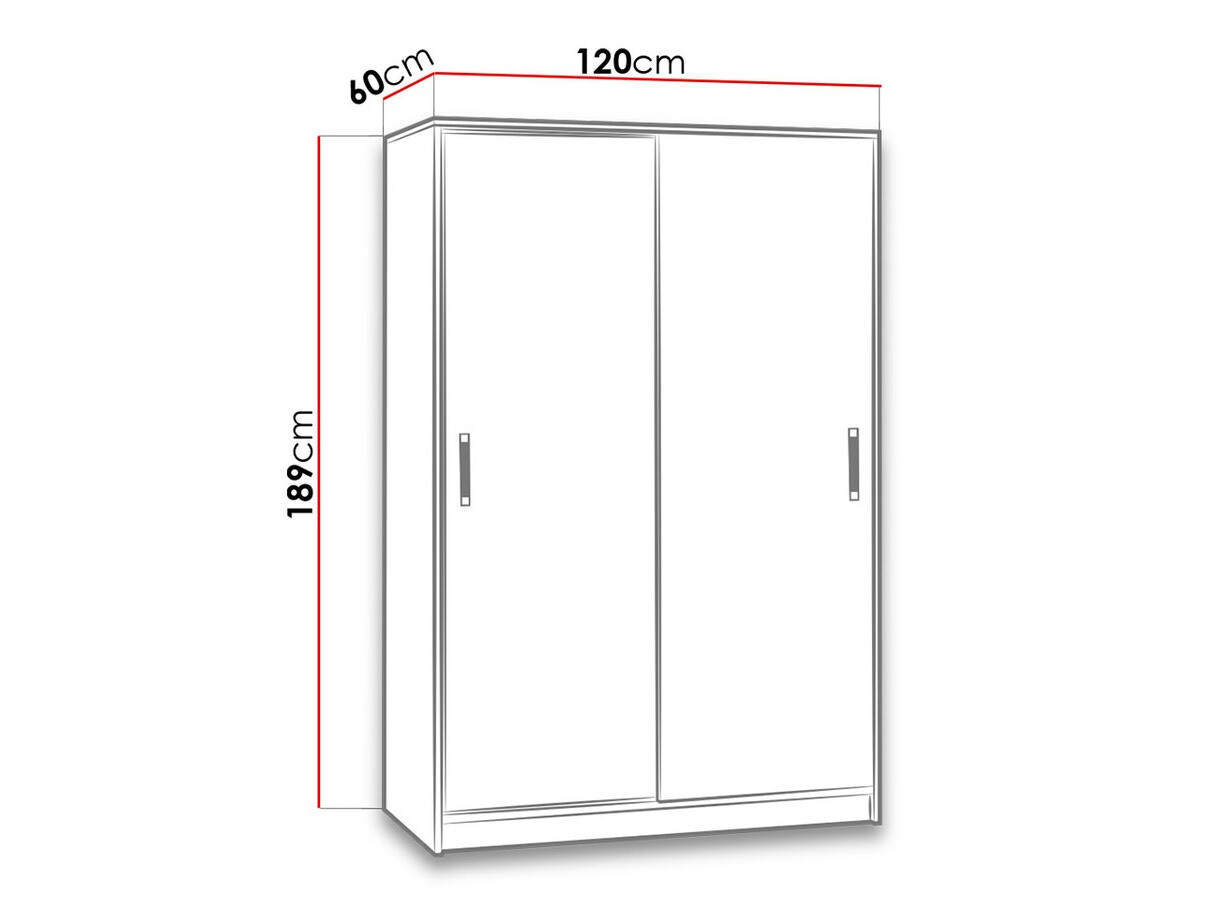 Garderobna omara Lorlare 115 (Bela + Turkizna)