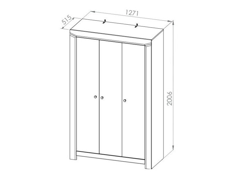 Garderobna omara Mavevare 100