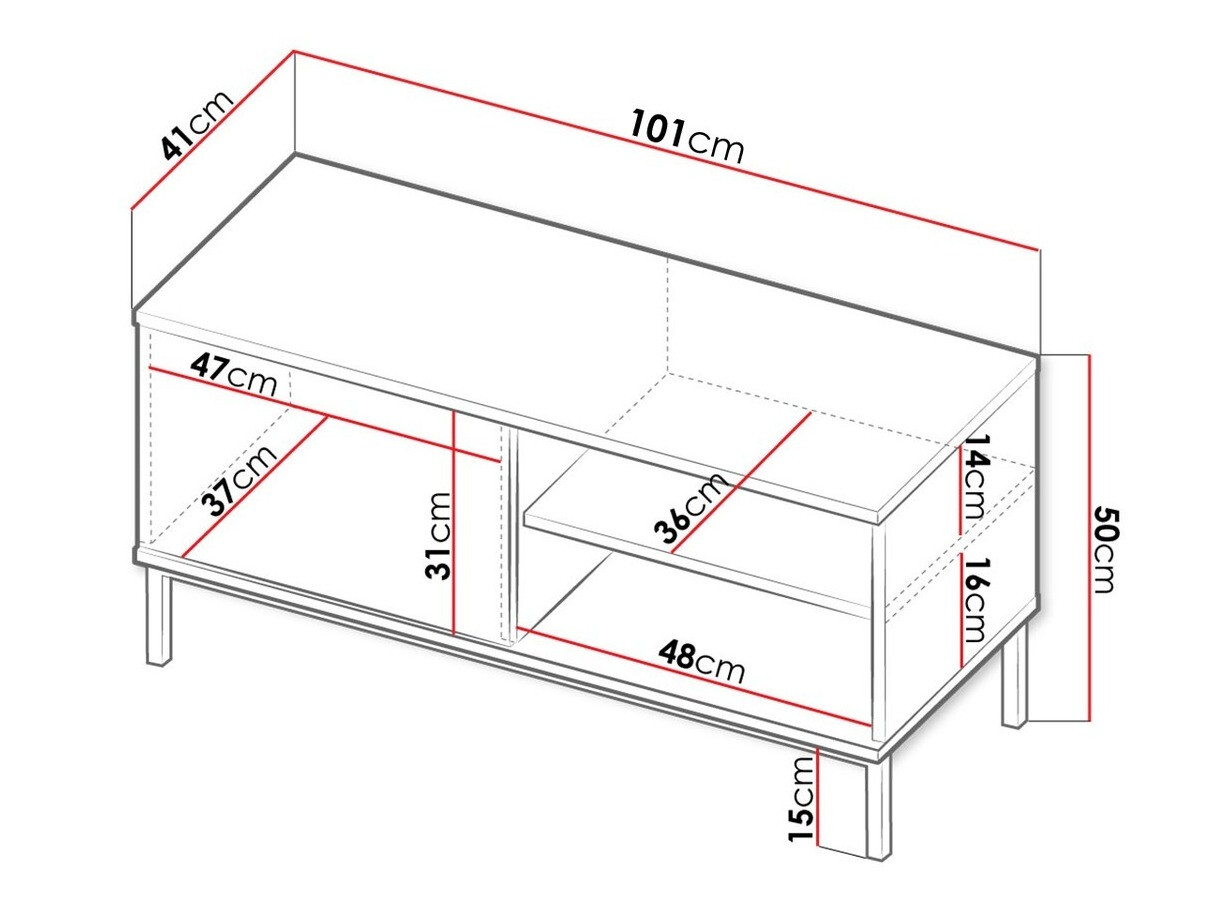 TV-omarica Lomsore 100 (Bela)