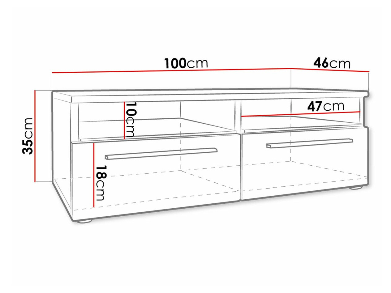 TV-omarica Nashville 105 (Bela + Sijaj bela)