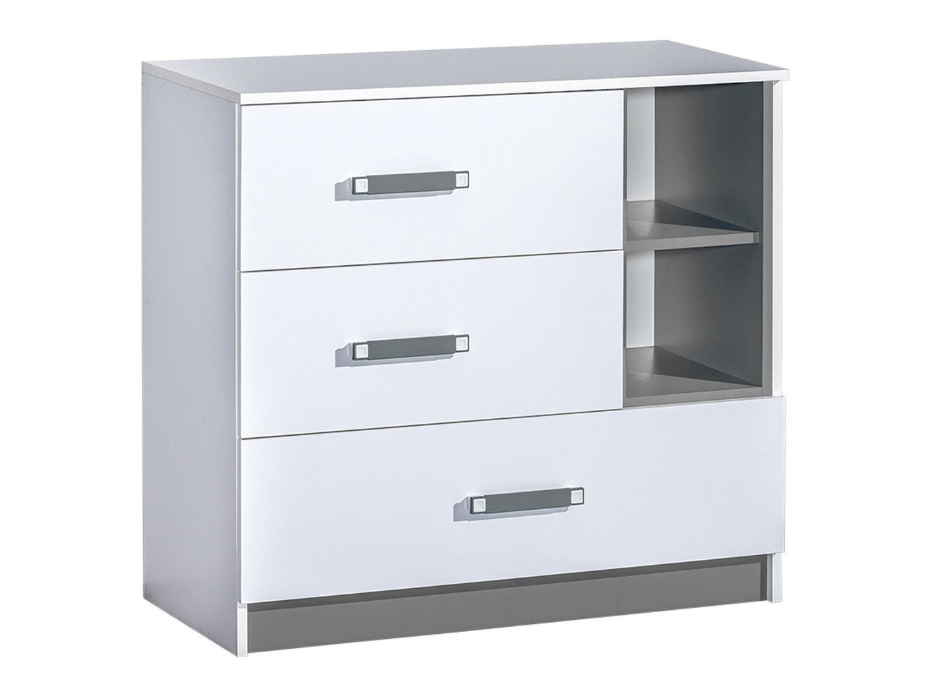 Komoda Lorlare 108 (Bela + Siva)