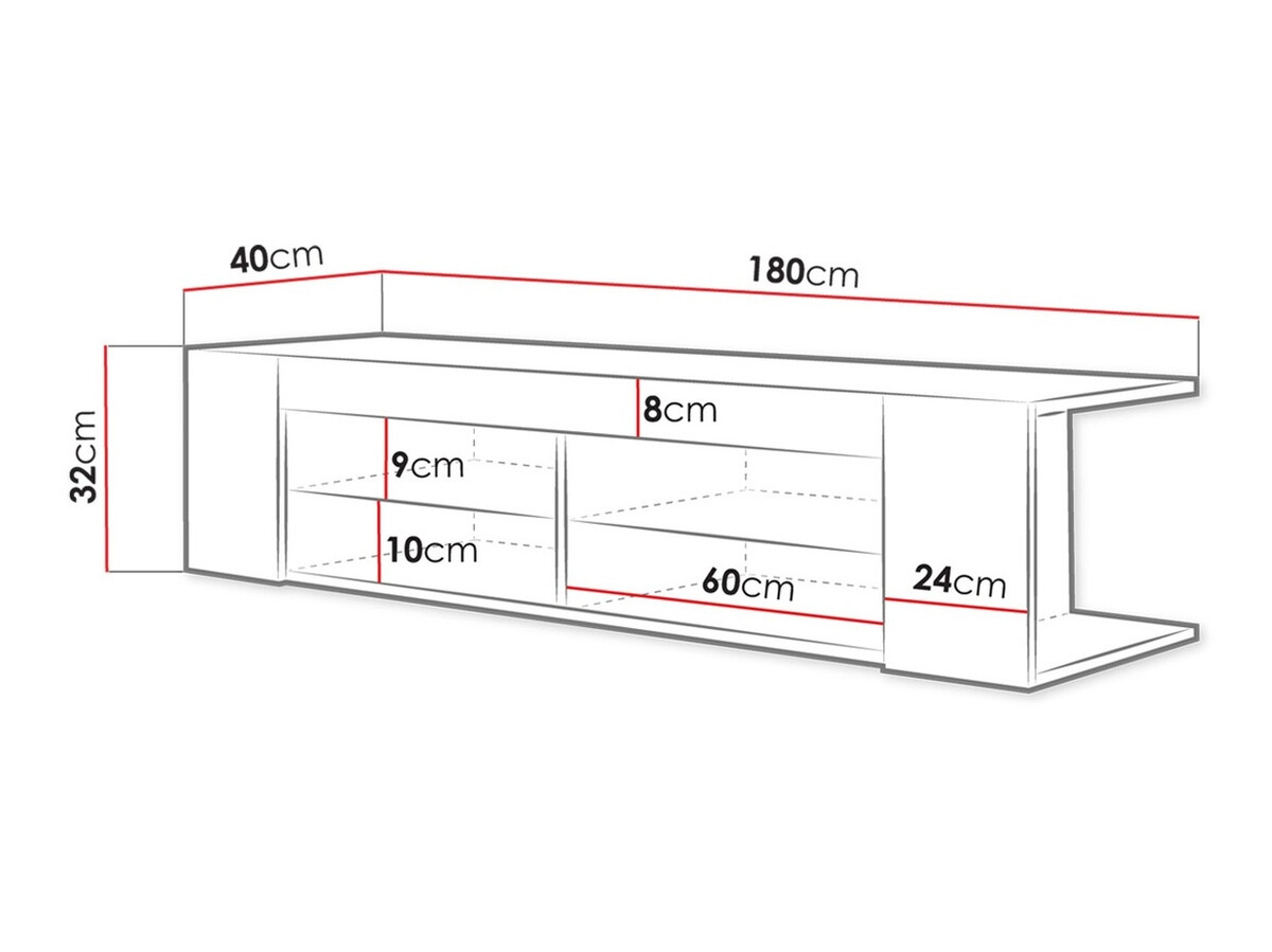 TV-omarica Ver I (Wotan hrast)
