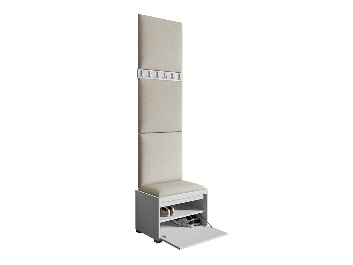 Komplet za predsobo Comfivo Pinus IX (Bela + Manila 02)