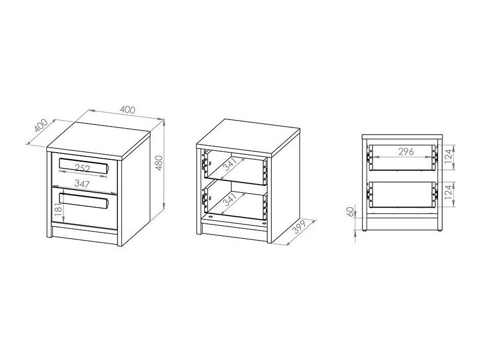 Nočna omarica Tivruve 109