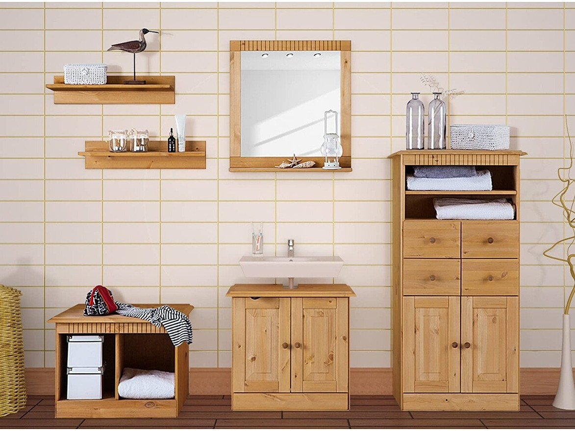 Prostostoječa Kopalniška omarica Deletri 105 (Bor)