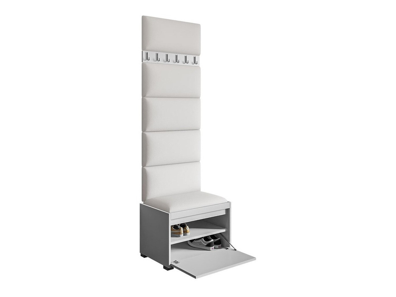 Komplet za predsobo Comfivo Pinus V (Bela + Soft 017)