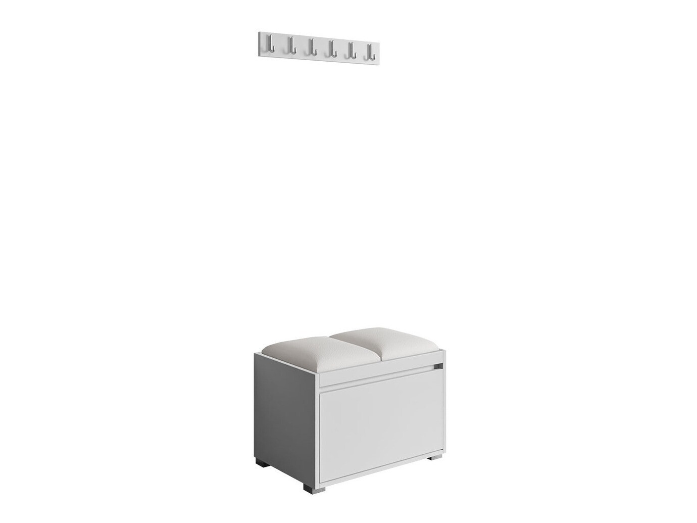 Komplet za predsobo Comfivo Pinus VI (Bela + Soft 017)