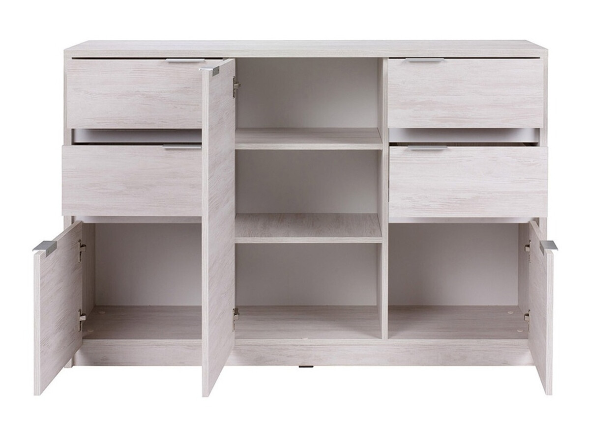 Komplet spalnic Fivelbo 120 (Monastery hrast + Sijaj črna)