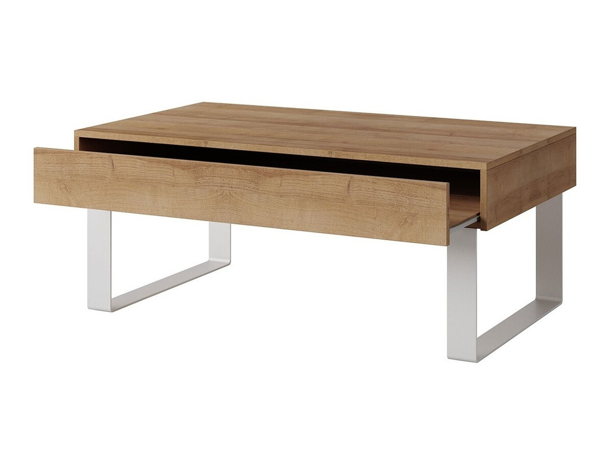 Klubska mizica Tivdalu 138 (Bela + Sijaj bela)