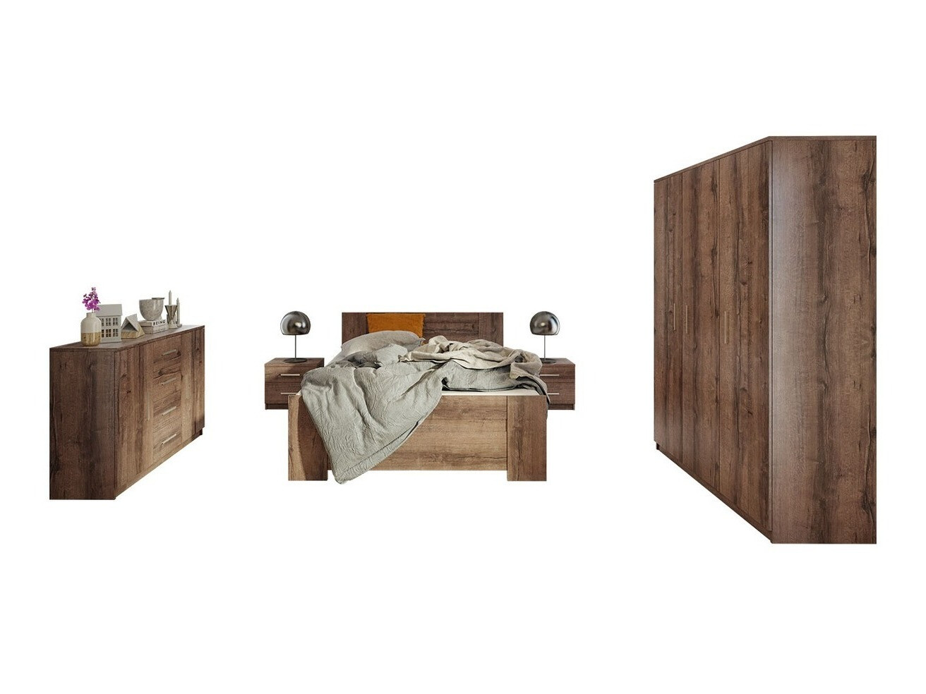 Komplet spalnic Catromi 123 (Monastery hrast)