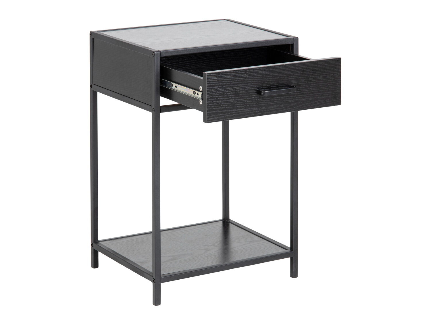 Nočna omarica Norsica Sevferi 128 (Črni pepel + Črna)