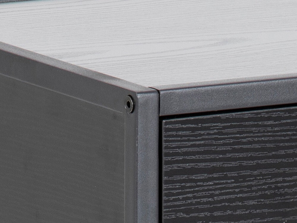 Nočna omarica Norsica Sevferi 128 (Črni pepel + Črna)