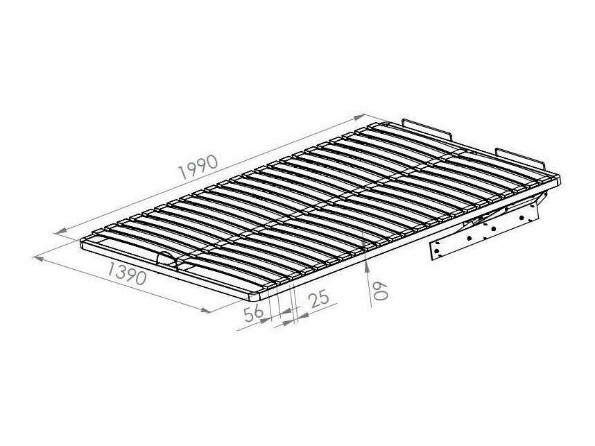 Posteljno dno Madison 155