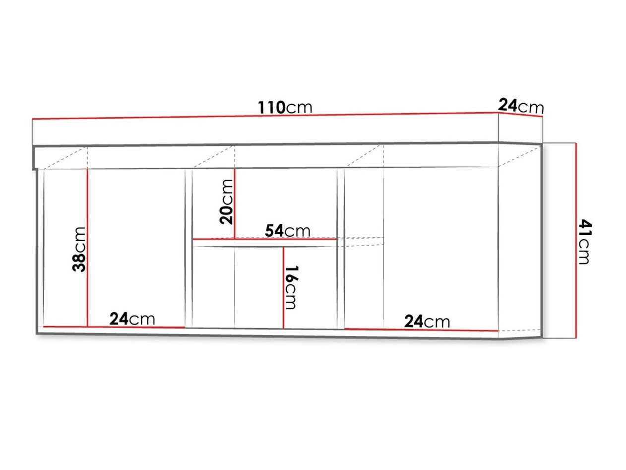 Stenska polica Cormiru 104 (Sliva)