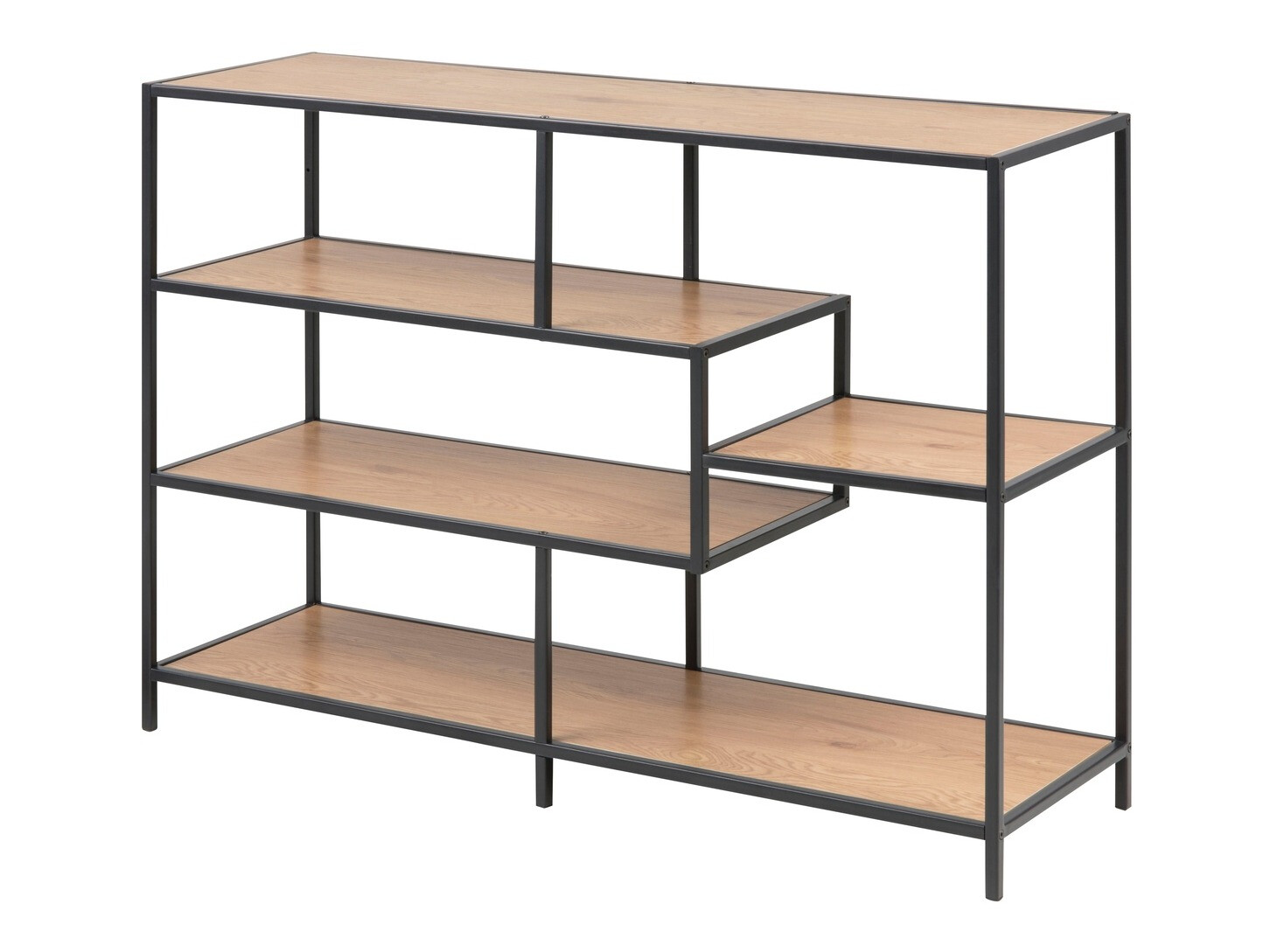 Regal Norsica Sevferi 102 (Divji hrast + Črna)