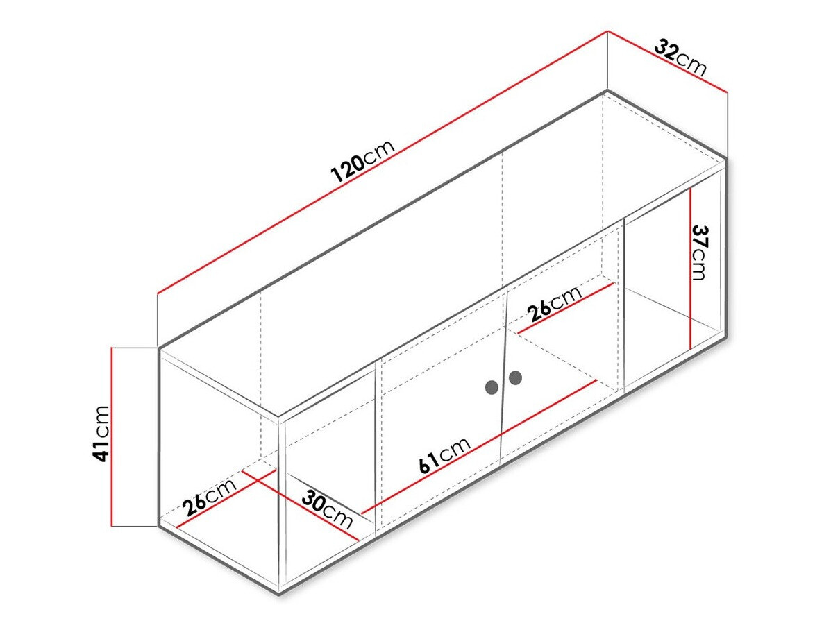 Stenska omarica Almira 112 (Artisan hrast + Bela)