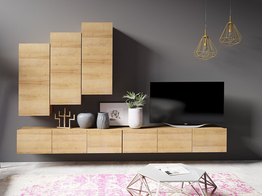 Stenska omarica Tivdalu 126 (Bela + Sijaj bela)