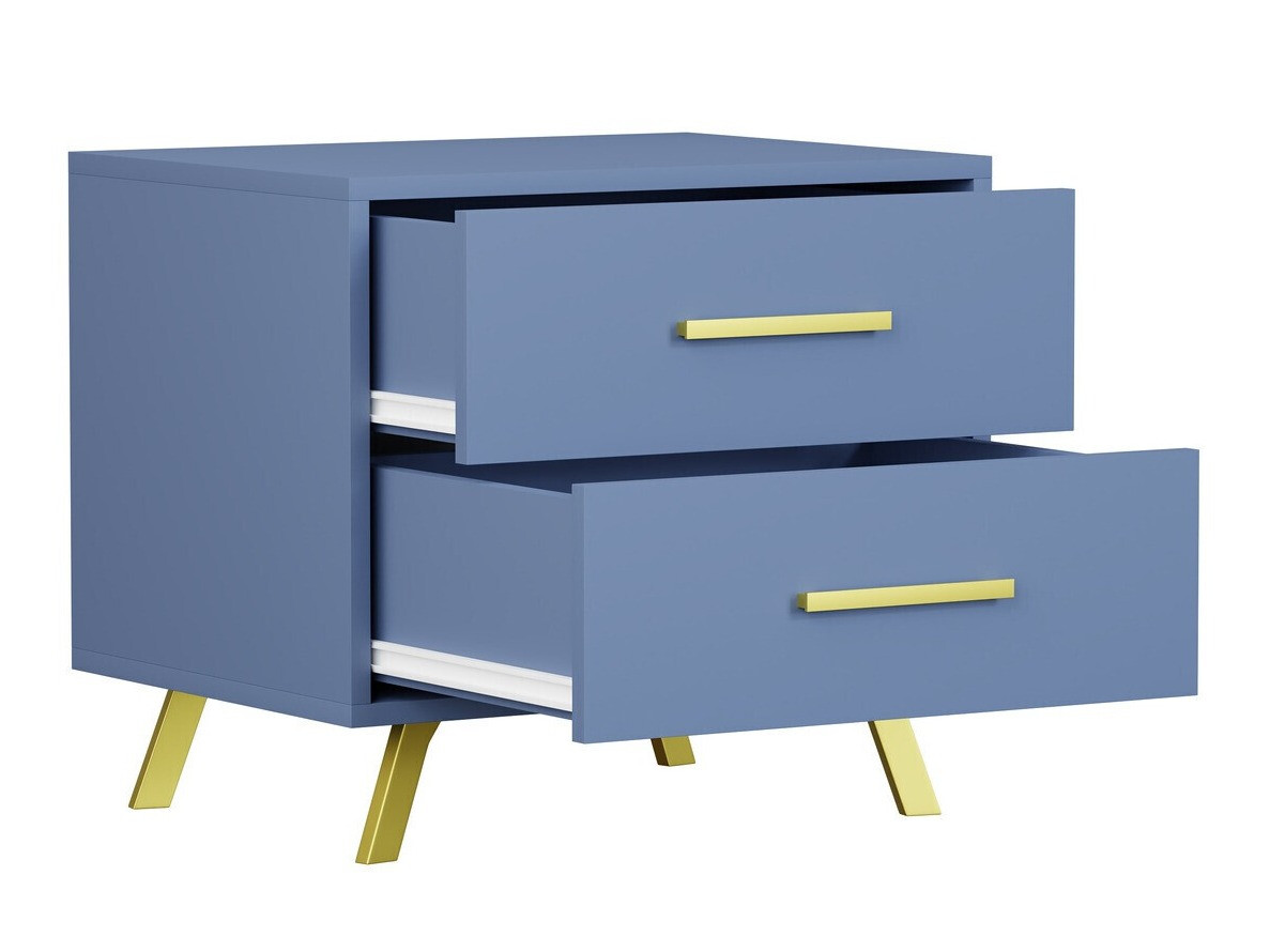 Komplet pohištva za spalnico Dortivu 154 (Modra + Inari 96)
