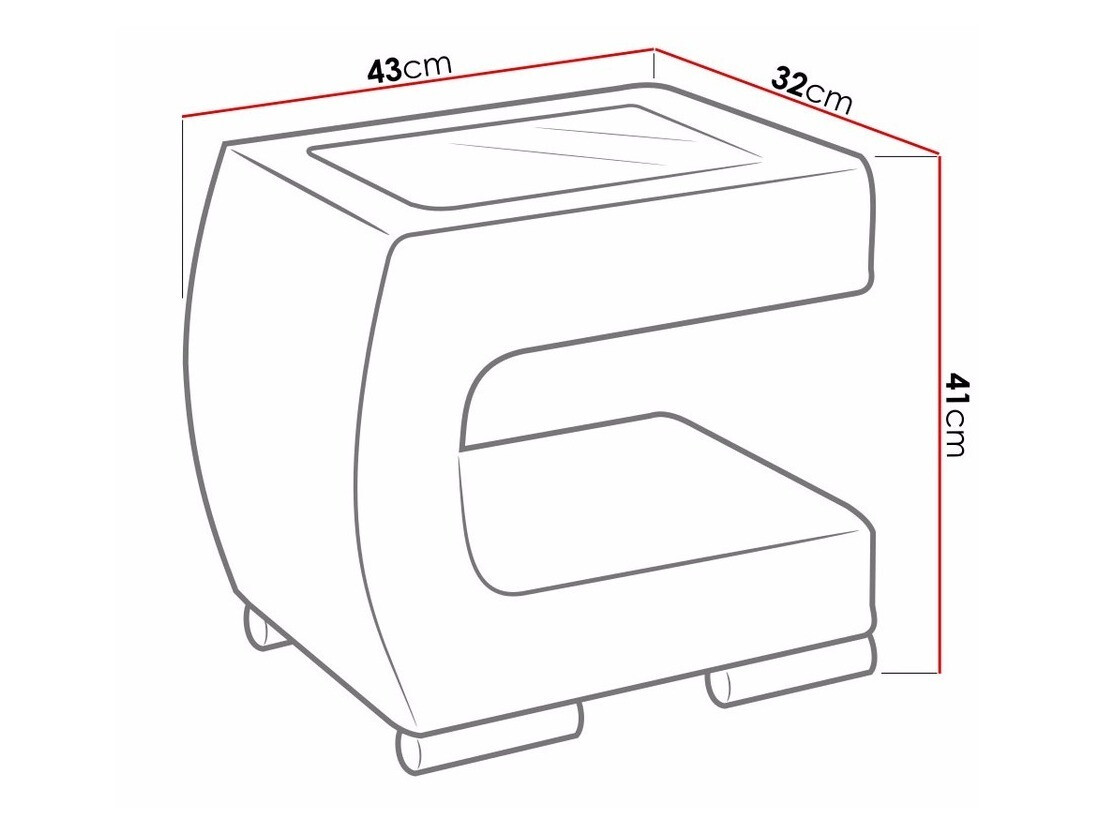Nočna omarica Mensa (Soft 033)
