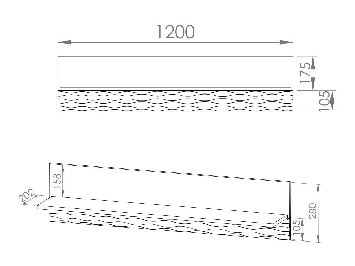 Stenska polica Noleliu 103