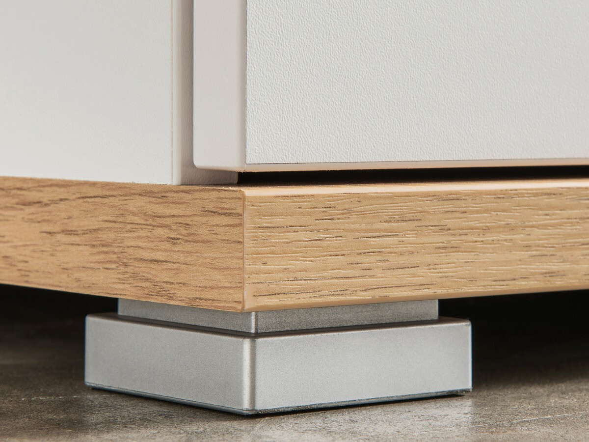 Omarica za čevlje Nuveno 102 (Bela + Navarra hrast)